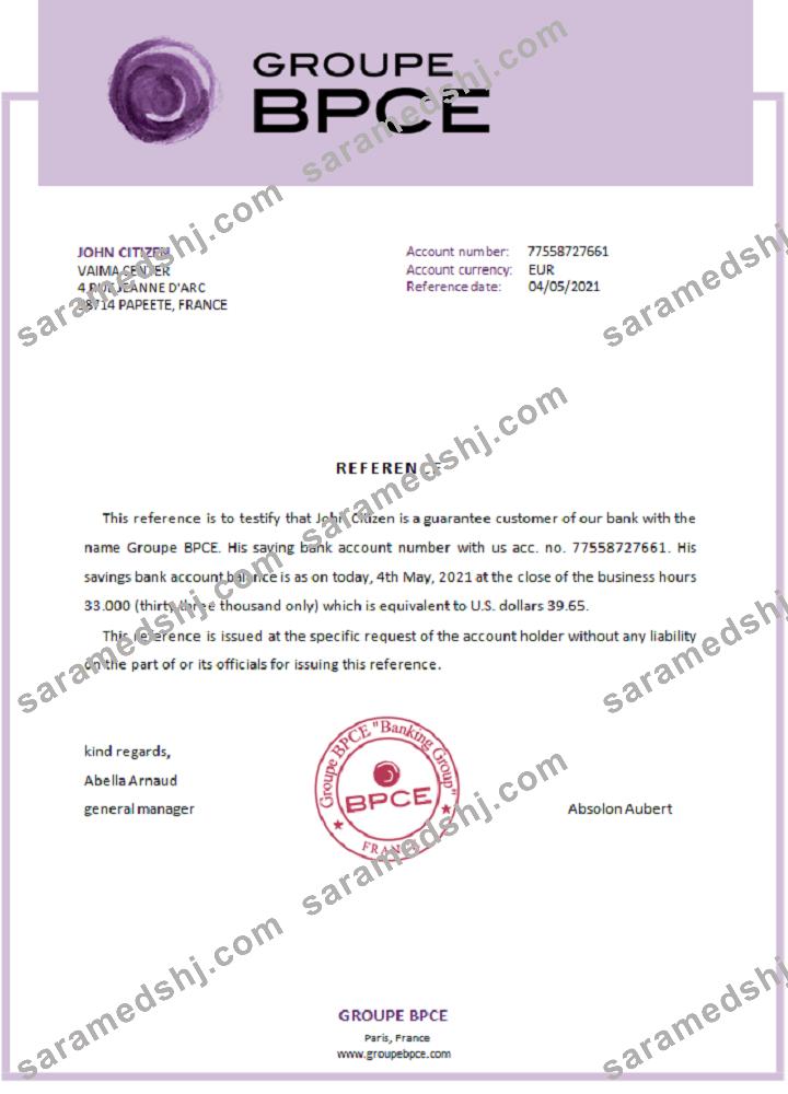 France_Groupe BPCE_reference